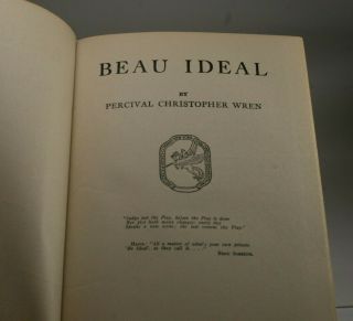 Beau Ideal by P.  C.  Wren (hardcover,  1928) 3