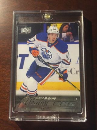 2015 - 16 Upper Deck 201 Connor Mcdavid Young Guns Edmonton Oilers Rc Rookie Card