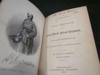 A Narrative Of The Campaign Of The First Rhode Island Regiment Civil War Book