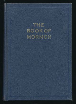 1949 Vintage The Book Of Mormon Blue Hardcover Lds Church Scriptures