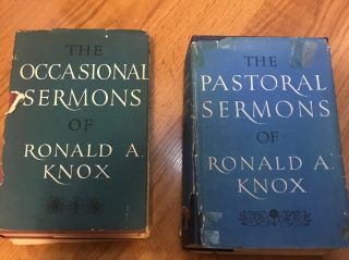 Occasional And Pastoral Sermons Of Ronald A Knox 2 Book Set Catholic