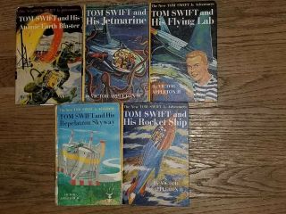 Vintage The Tom Swift Jr.  Adventures Books – 5 Books Total