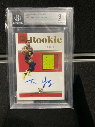 2018 - 19 Encased Basketball Auto Trae Young 03/10 Rc