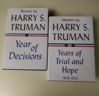 Year Of Decisions And Years Of Trial And Hope By Harry S.  Truman - First Edition