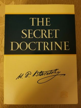 The Secret Doctrine By H.  P.  Blavatski - 2 Volume Paperback Set