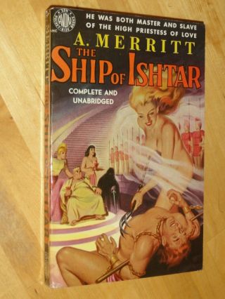 The Ship Of Ishtar A.  Merritt 1951 1st Printing Pb Avon 324 Vintage Sci Fi Gga