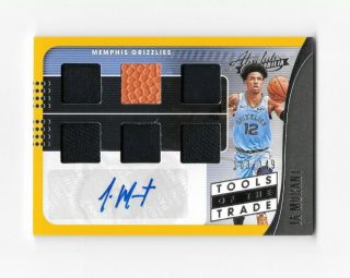 2019 - 20 Absolute Tools Of The Trade Ja Morant 103/149 Autograph 6 Relic
