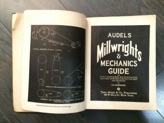 Vintage 1940 Audels Millwrights & Mechanics Guide Book By E.  R.  Anderson
