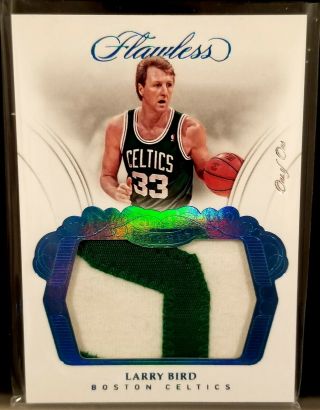 2017 - 18 Flawless Larry Bird Game Patch One Of One 1/1 Boston Celtics