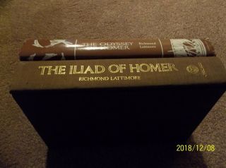The Iliad Of Homer And Odyssey Translated By Richard Lattimore Hc