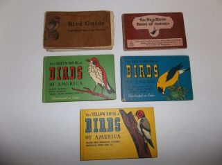 5 Vintage Bird Books Hard Back / Paper Back
