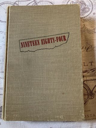 George Orwell Nineteen Eighty - Four First Edition Book Club Edition 1949 2