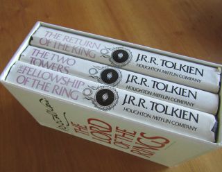 Boxed Set 3 Vols Tolkien Lord Of The Rings Trilogy,  Hardbound W/dj,  2nd Edition