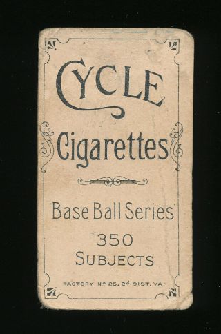 Cycle 350 T206 Jake Beckley Hof 1909 - 11 Prewar Era Tobacco Card Low Grade Tough