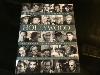 Charlton Heston Actor Hand Signed In Ink Autographed “hollywood” Book Hcdj