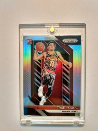2018 - 19 Panini Prizm Trae Young Rookie Silver Sp Star Rookie Hawks 78
