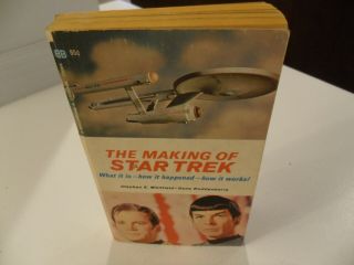 The Making Of Star Trek Paperback 1st 1968 Roddenberry U.  S.  S.  Enterprise