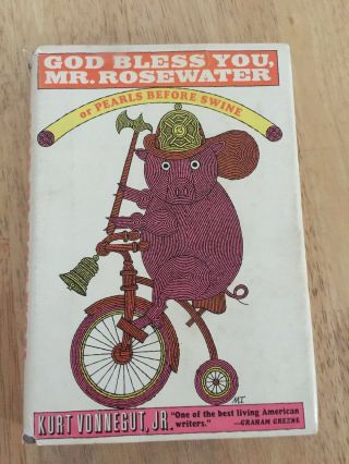 Kurt Vonnegu Jr.  God Bless You,  Mr.  Rosewater Or Pearls.  Hcdj 1965 1st Ed