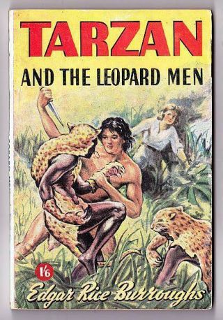 Uk Digest Tarzan And The Leopard Men By Edgar Rice Burroughs (1950s W.  H.  Allen)