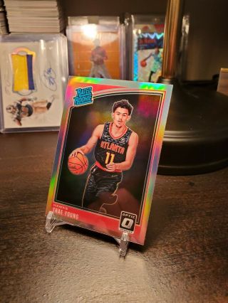 2018 - 19 Optic Trae Young Silver Holo Prizm Rated Rookie 2