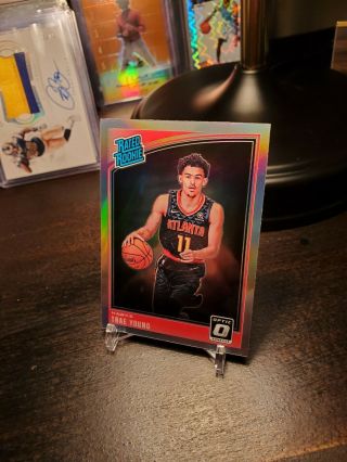 2018 - 19 Optic Trae Young Silver Holo Prizm Rated Rookie 3