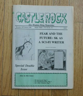 11 Issue Castle Rock The Stephen King Newsletter June 1987 - May 1988 Vol 3 - 4