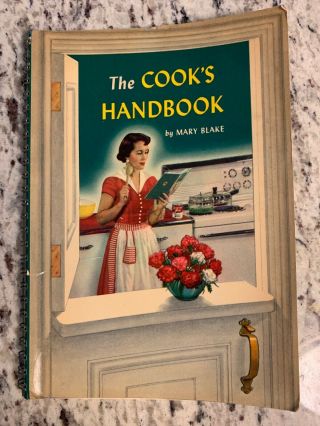 1951 Antique Cook Book " The Cook 