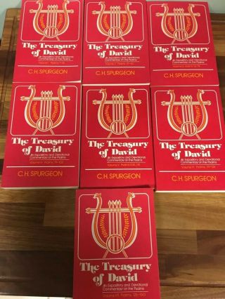 Treasury Of David Commentary On The Psalms Charles Spurgeon 7 Volumes Complete 2