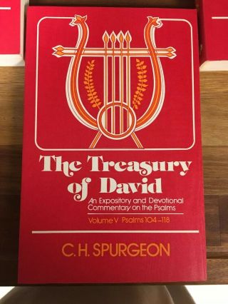 Treasury Of David Commentary On The Psalms Charles Spurgeon 7 Volumes Complete 3