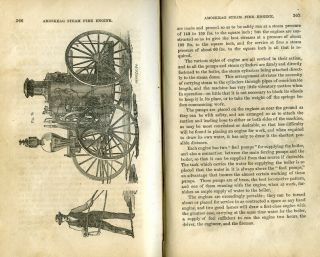 1864 Illus Revised American " Catechism Of The Steam Engine " Fire Engines,  Marine