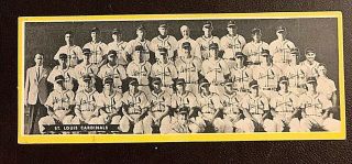 1951 Topps Team Card St Louis Cardinals Undated Stan Musial