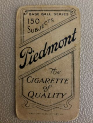 Nap Lojoie 1909 - 11 T206 Piedmont Tobacco Card Cleveland 2