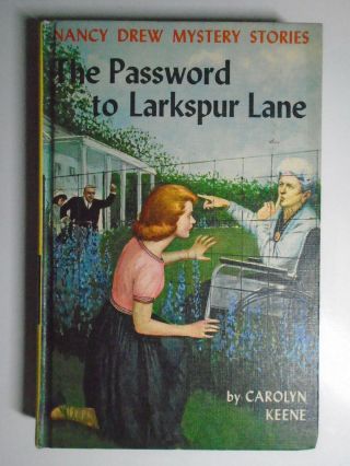 Nancy Drew 10,  The Password To Larkspur Lane,  1st Picture Cover,  1962