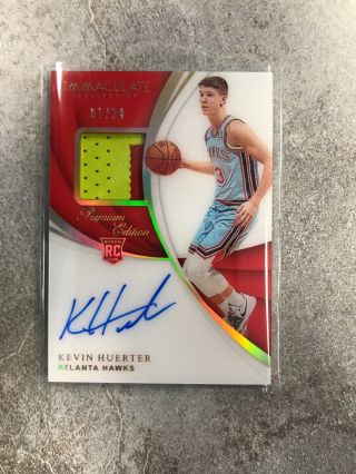 2018 - 19 Immaculate Premium Edition Rpa Kevin Huerter On Card Auto Acetate 1/24