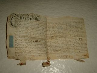 Vellum Manuscript Document Queen Anne 1702 Altarnun Cornwall Horfoot Truscott