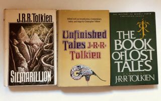 J.  R.  R.  Tolkein The Silmarillion Unfinished Tales Book Of Lost Tales Book Club