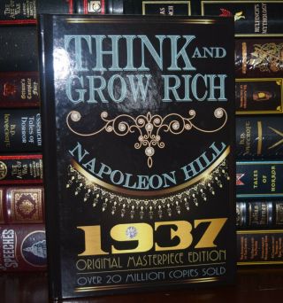 Think And Grow Rich 1937 Masterpiece By Napoleon Hill Deluxe Hardcover
