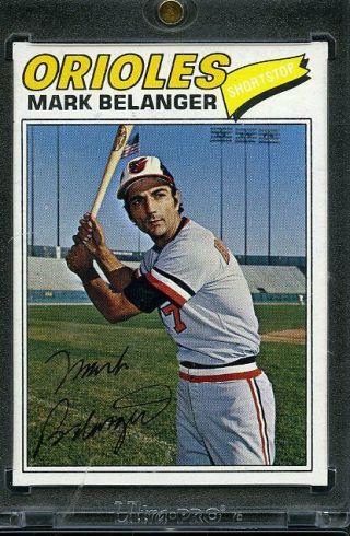 1977 Topps O Pee - Chee Baseball Proof Card.  Mark Belanger Orioles