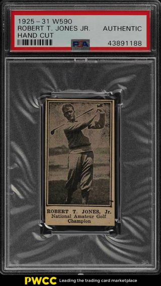 1925 W590 Strip Card Bobby Jones Jr.  Rookie Rc Psa Auth (pwcc)