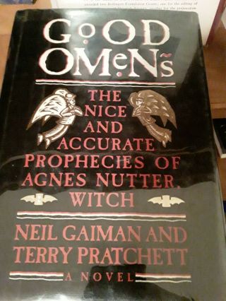 Good Omens By Neil Gaiman & Terry Pratchett (first Edition,  Hardcover In Jacket)