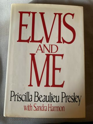 Priscilla Presley Autographs " Elvis And Me " 1985 Child Bride Of The King Memoir