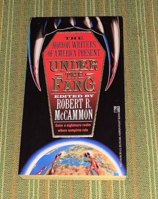 Under The Fang Robert R Mccammon Pocket Books First Printing 1991 Vampires