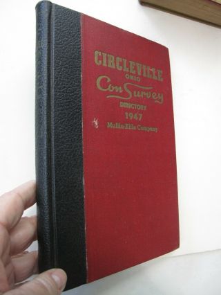 Genealogy Reference Pickaway County Circleville Ohio City Directory Oh V2 1947