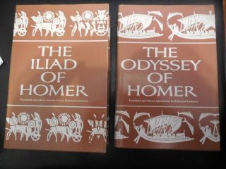 The Iliad Of Homer And The Odyssey Of Homer Translated By Richard Lattimore
