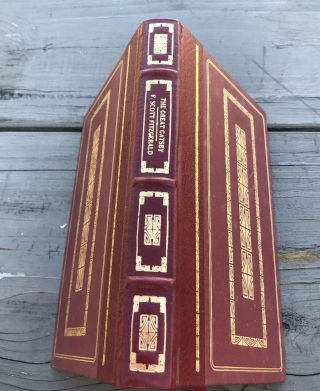 1982 “ The Great Gatsby “ By F.  Scott Fitzgerald,  Franklin Library Leather Bbd. 3