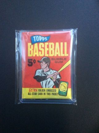 1965 Topps Baseball 5 Cent Wax Pack -