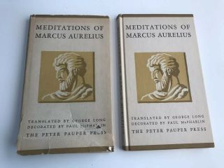 Meditations Of Marcus Aurelius George Long Peter Pauper Press 1957