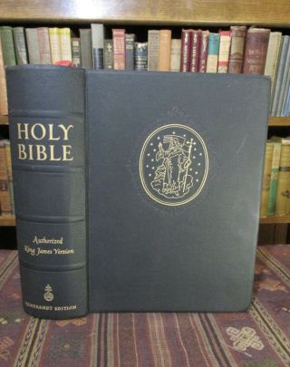 1959 The Holy Bible King James Version Rembrandt Edition Color Plates Old
