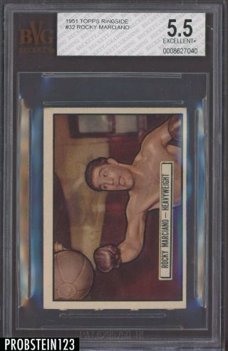 1951 Topps Ringside Boxing 32 Rocky Marciano Rc Rookie Bvg 5.  5 Ex,