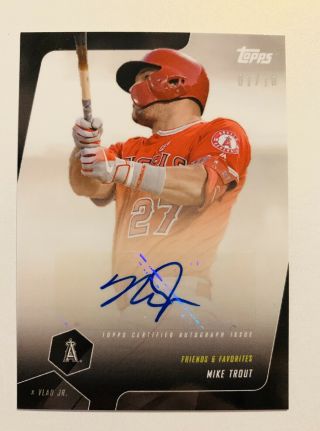 2019 Topps - Vlad X - Mike Trout - Auto - “the Legend” - /10